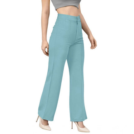 Rosolly Women's Polyester Cow Pattern Pant (Pista)