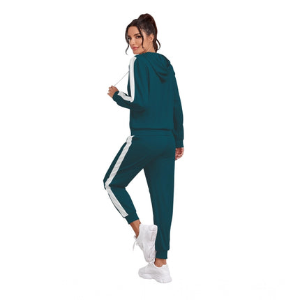 Rosolly Women's Knitting stretchable Solid Hooded Neck Full Sleeve Track Suit (Morpich)