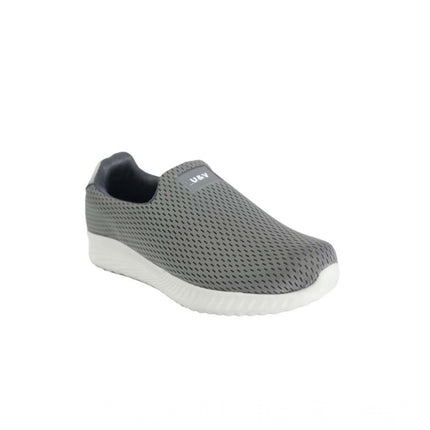 Rosolly Men's Casual Synthetic Leather Pull On Shoes (Grey)