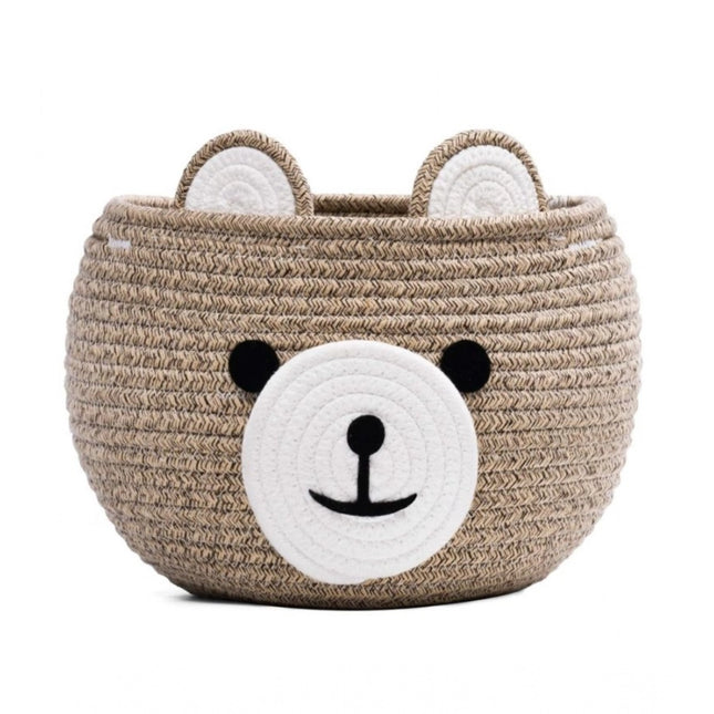 Rosolly Cotton Bear Shaped Storage Baskets Pack of 1 (Mix)