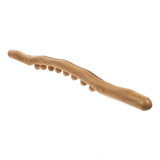 Rosolly Wood Gua Sha Massager Therapy Tool Manual 8 Beads (Wood)
