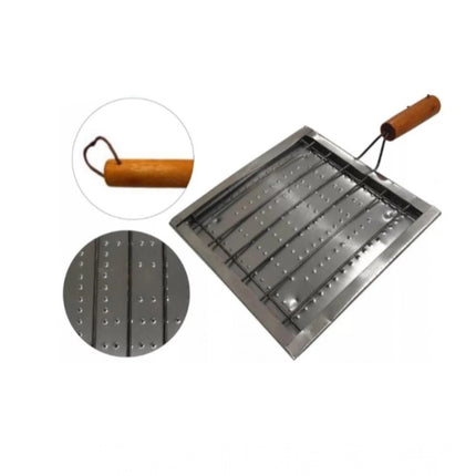 Rosolly Steel Desk Tabletop Outdoor Stainless Steel Mini Smoker (Silver)
