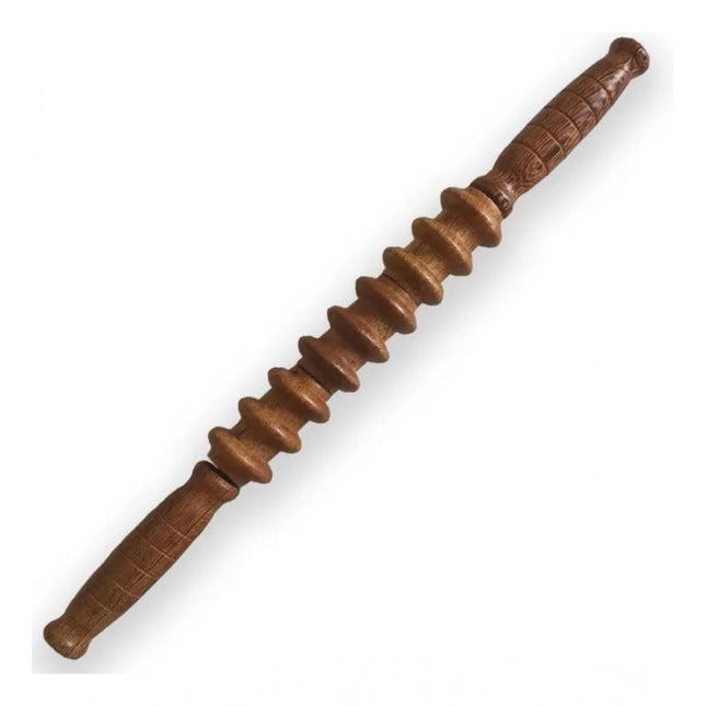 Rosolly Wood Wheel Roller Scraping Tool (Brown)