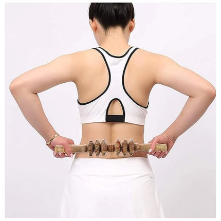 Rosolly Wood 7 Wheel Roller Gua Sha Gym (Wood)
