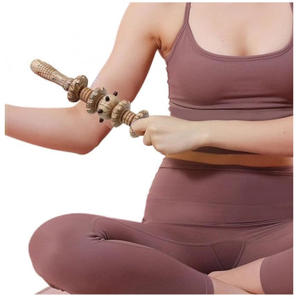 Rosolly Wood 7 Wheel Roller Gua Sha Gym (Wood)