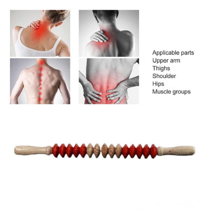 Rosolly Wood Therapy Massage Scraping Tools (Wood - Red)