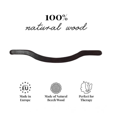 Rosolly Wood U Shape Massage Tools (Brown)