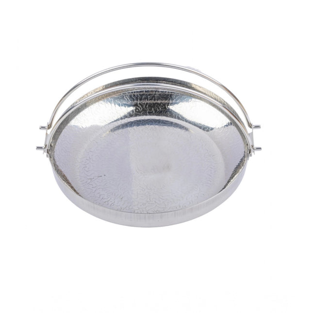 Rosolly Steel Stainless Steam Bowl with Ergonomic (Silver)