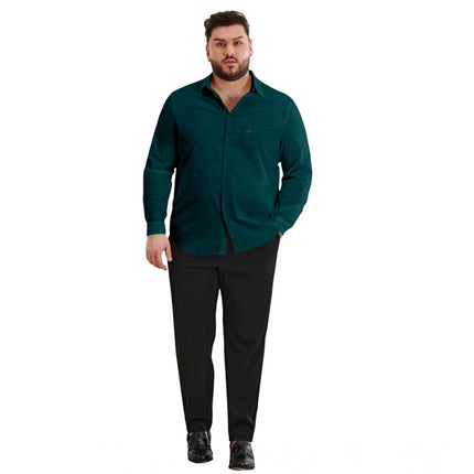 Rosolly Mens Casual Cotton Solid Full Sleeve Shirt (Rama)