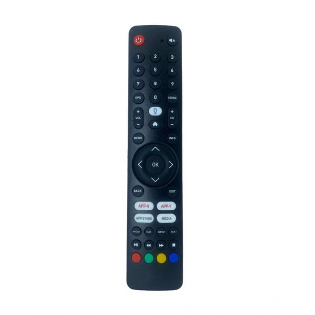 Rosolly Smart TV Remote No. 1090 with App Store - Media Functions- Compatible-Replacement for Elista Smart TV LCD-LED Remote Control (Black)