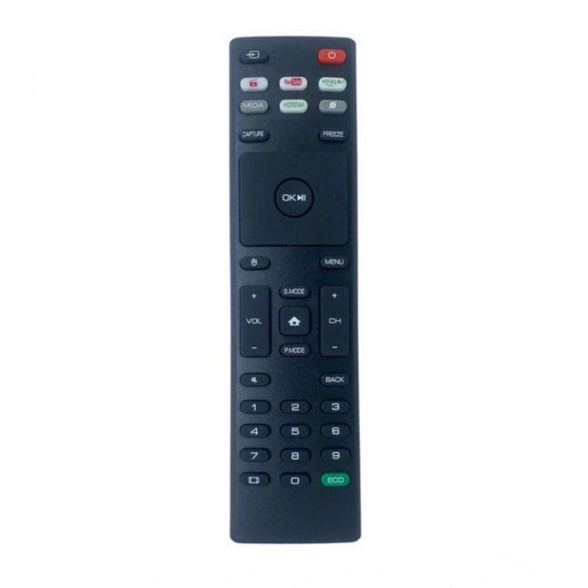 Rosolly Smart TV Remote No. 1091 with YouTube - Hotstar Functions- Compatible-Replacement for YC Smart TV LCD-LED Remote Control (Black)