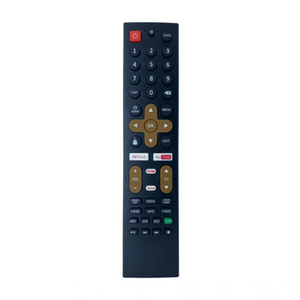 Rosolly Smart TV Remote No. 1089 with Netflix - YouTube Functions- Compatible-Replacement for Treeview Smart TV LCD-LED Remote Control (Black)