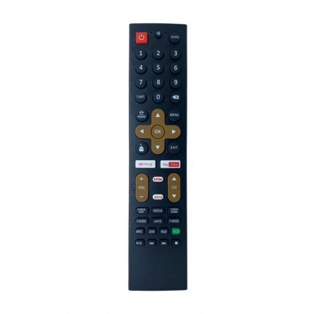 Rosolly Smart TV Remote No. 1089 with Netflix - YouTube Functions- Compatible-Replacement for Treeview Smart TV LCD-LED Remote Control (Black)