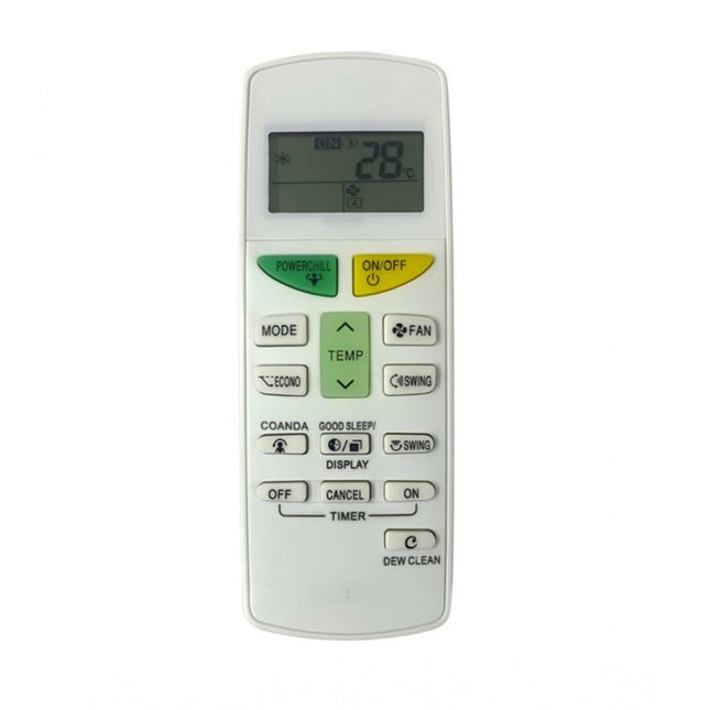 Rosolly AC Remote No. 132L Compatible-Replacement for Daikin AC Remote Control (White)