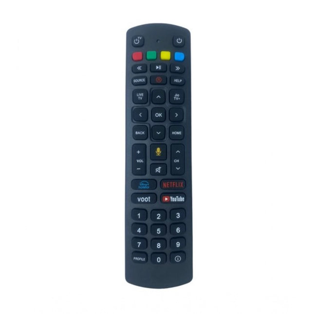 Rosolly Set Top Box Remote No. 1096 With YouTube Functions Compatible-Replacement for Jio Fiber Set Top Box Remote Control (Black)