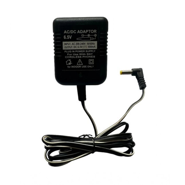 Rosolly 6.5V 500mA DC Power Adapter Power Supply AC Input 200-240 V for Toys- Cordless Phones- FM Radio- Other Electronic - IT Gadgets (Black)