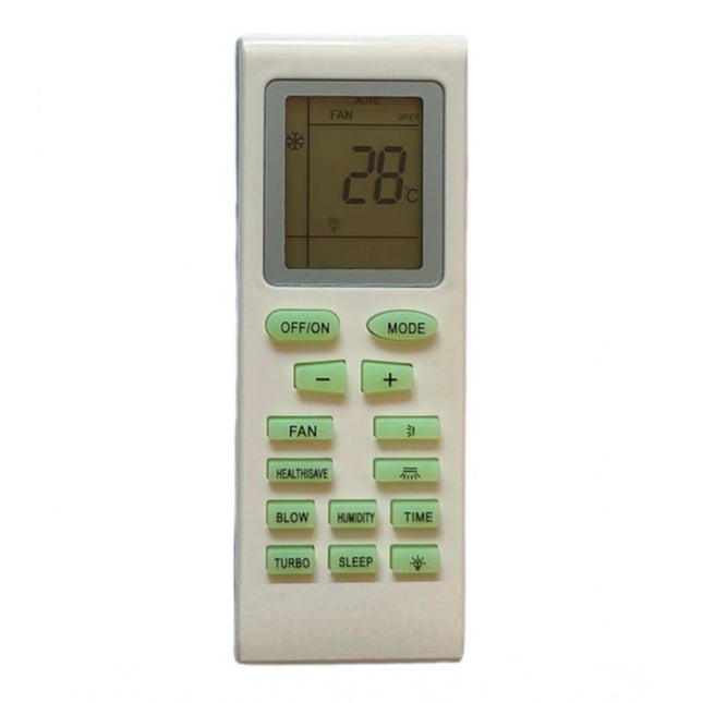 Rosolly AC Remote No.18 No Backlight Onida AC Remote Control (White)