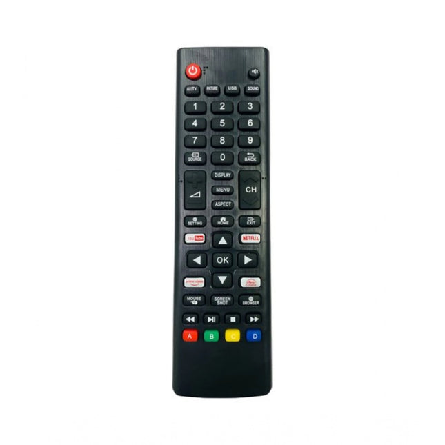 Rosolly Smart TV Remote No.1209 Crown Smart TV LCD LED Remote Control (Black)