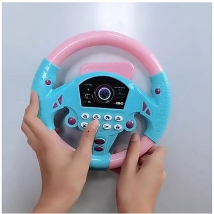 Rosolly Plastic Steering Wheel Driving Controller Toy (Multicolor)