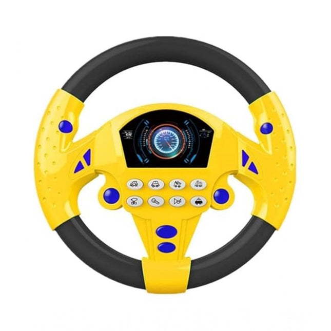 Rosolly Plastic Steering Wheel Driving Controller Toy (Multicolor)