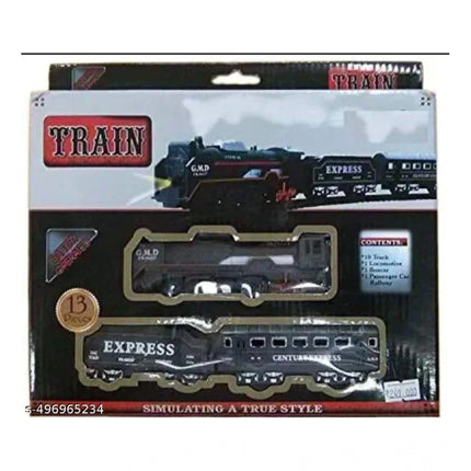 Rosolly Plastic Amazing Musical Classic Toy Train 13Pcs Toy Set (Multicolor)