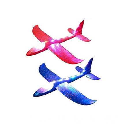 Rosolly Plastic 3D Throw Foam Plane Aeroplane Gliders, Flying AircraftÂ Pack Of 1 (Multicolor )