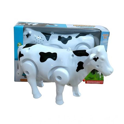 Rosolly Plastic Electric Milk Cow Moving Legs And Shake Tail (Multicolor )
