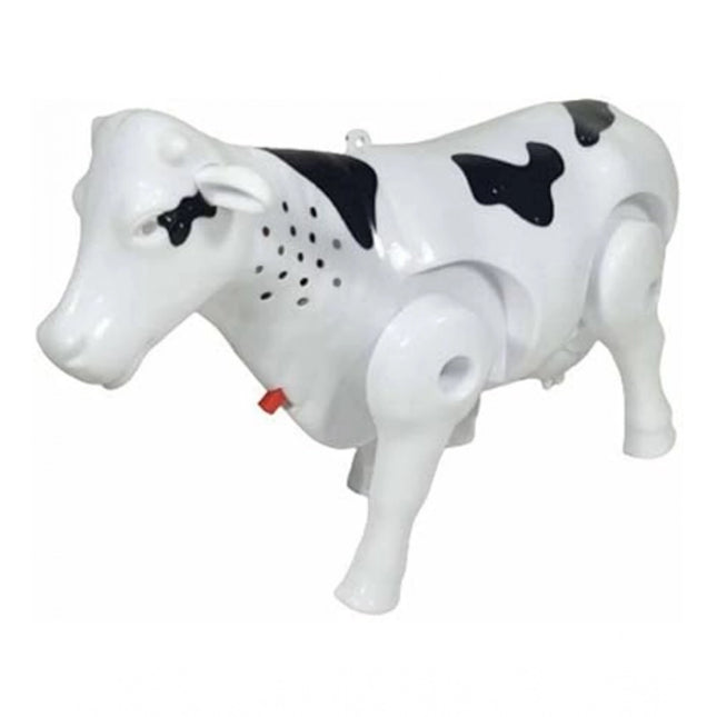 Rosolly Plastic Electric Milk Cow Moving Legs And Shake Tail (Multicolor )