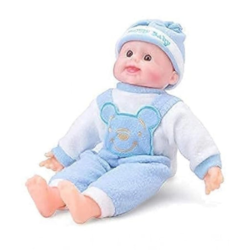 Rosolly Plastic Happy Baby Laughing Musical Boy Doll With Touch Sensors - Sound Ideal Gift For Kids (Multicolor )