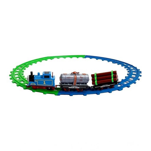 Rosolly Plastic Thomas Express Train 11Pcs Toy Set With Tracks (Multicolor)