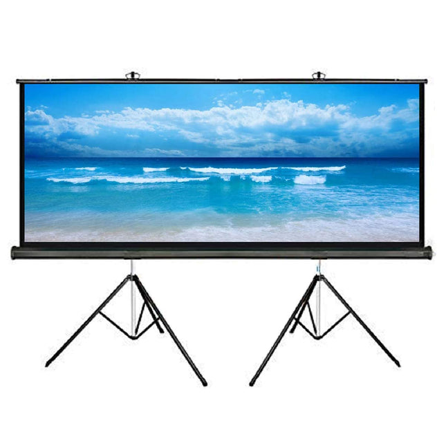 Rosolly Tripod Stand Projector Screen Diagonal View in 4:3 Ratio Aspect, Ultra HD, 4K Technology, Active 3D ((8 Ft. (W) x 6 Ft. (H) 120" Inch))