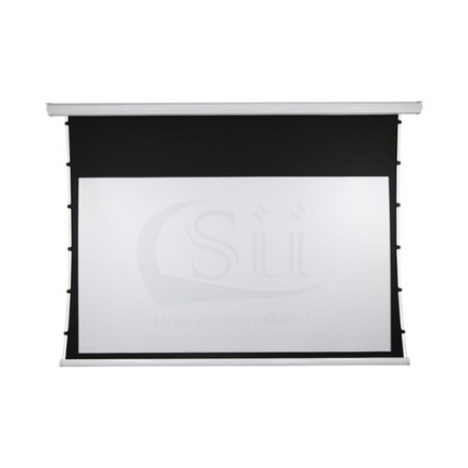 Rosolly Tabtensioned projector screen 133Inch diagonal in 16:09 aspect ratio, UltraHD/4K tech support